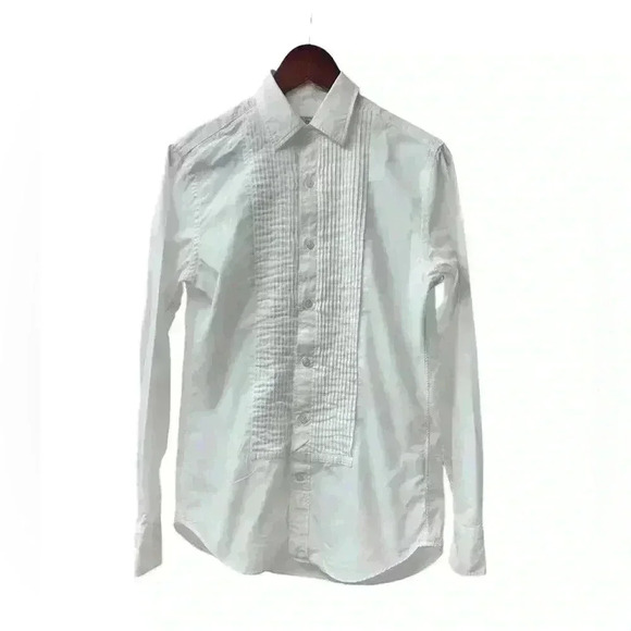 J.Crew White Tuxedo Front Shirt  XS - Picture 1 of 8